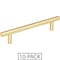 Elements 128 mm Center-to-Center Brushed Gold Naples Cabinet Bar Pull,  176BG-10 - alternate 1